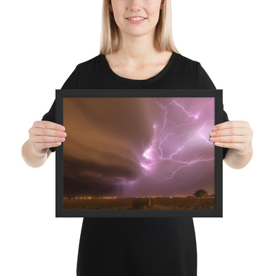 Dust Storm Supercell Framed Luster