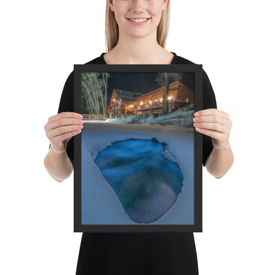 Sipapu Lodge Night Framed Luster