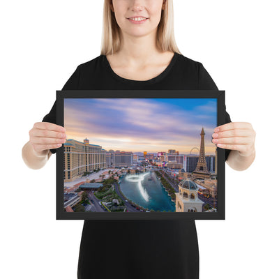 Cosmo Las Vegas Sunset Framed Luster