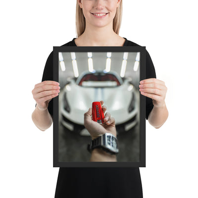 Ferrari 488 Pista Key Framed Luster