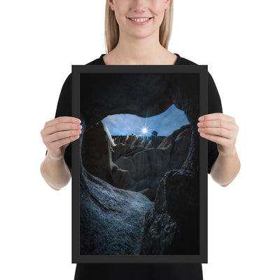 Joshua Tree Cave Framed Luster