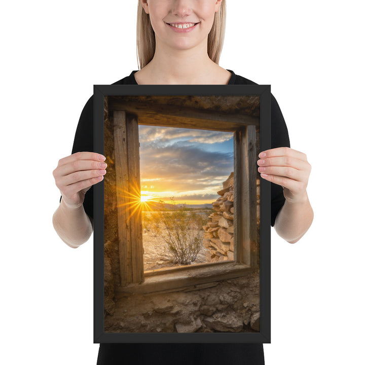 Terlingua Sunrise Framed Luster