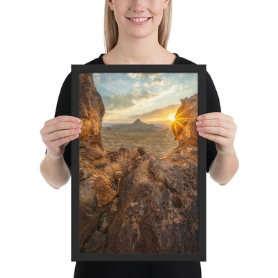 Big Bend Sunset Framed Luster