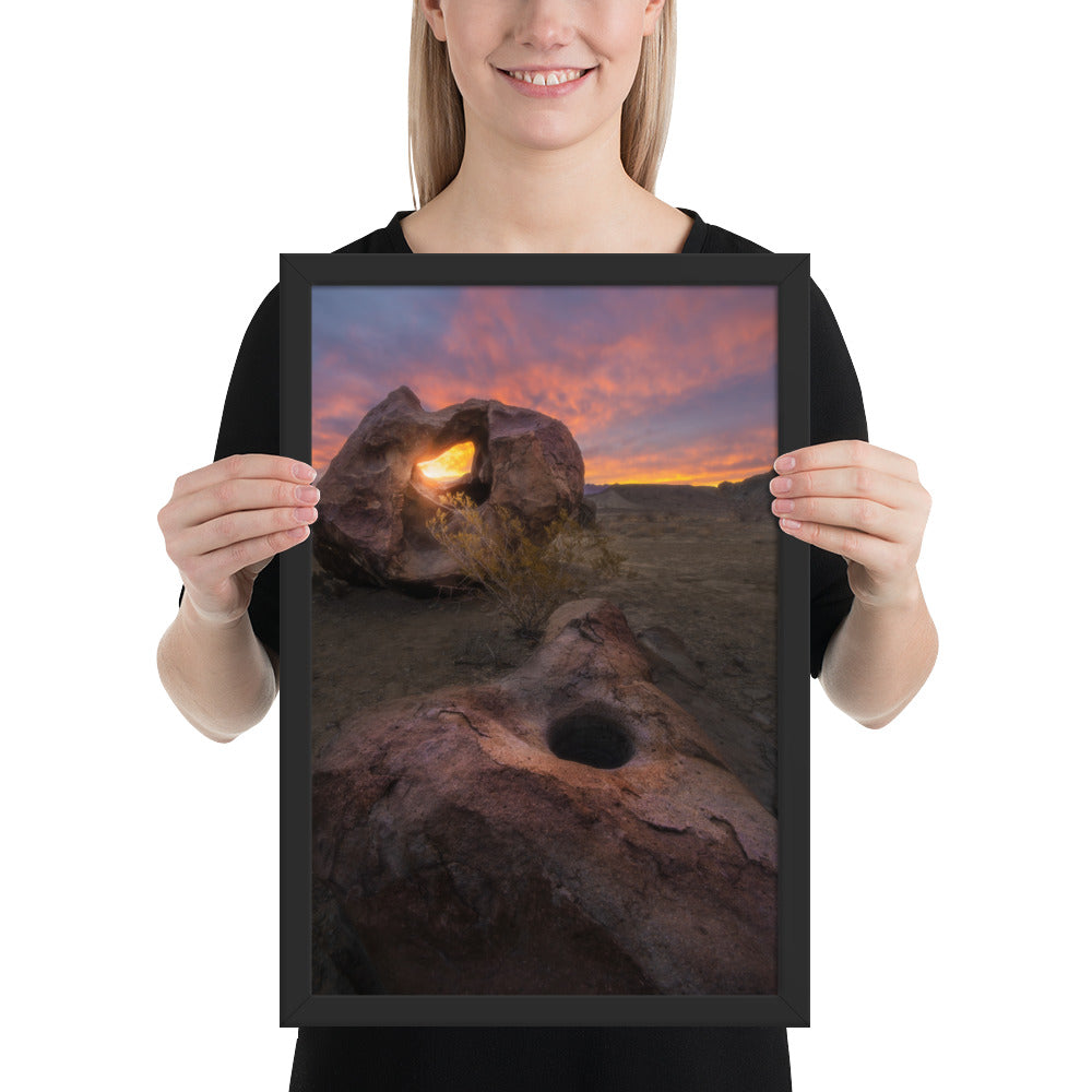 Big Bend Mortar Sunrise Framed Luster