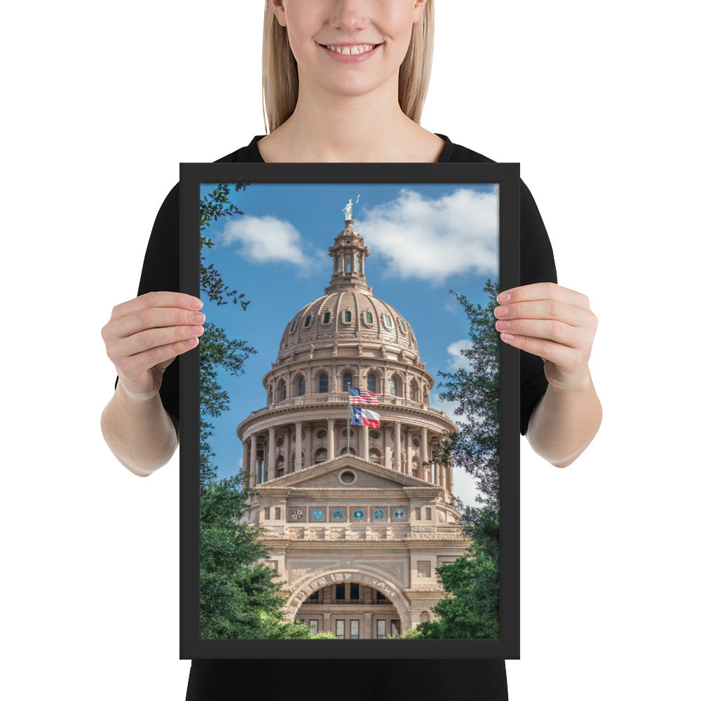 Texas State Capitol Framed Luster