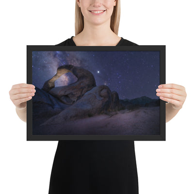 Mobius Arch Night Framed Luster