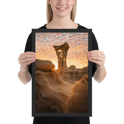 Alien Throne Sunset Framed Luster
