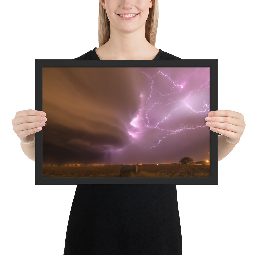 Dust Storm Supercell Framed Luster
