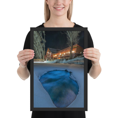 Sipapu Lodge Night Framed Luster