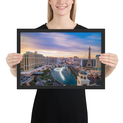 Cosmo Las Vegas Sunset Framed Luster