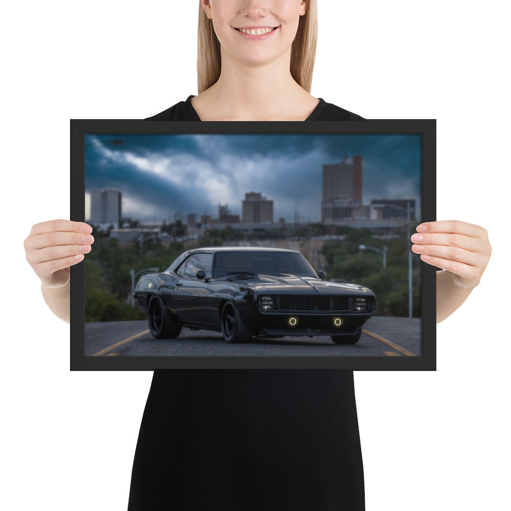 1969 Camaro Dusk Framed Luster