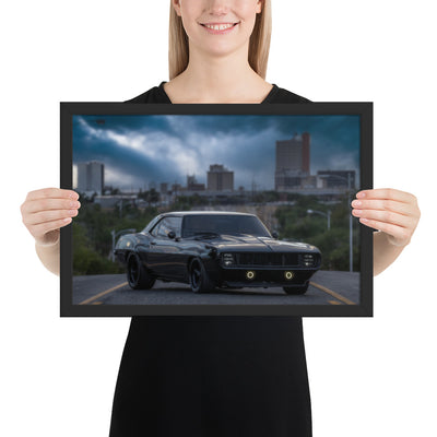 1969 Camaro Dusk Framed Luster
