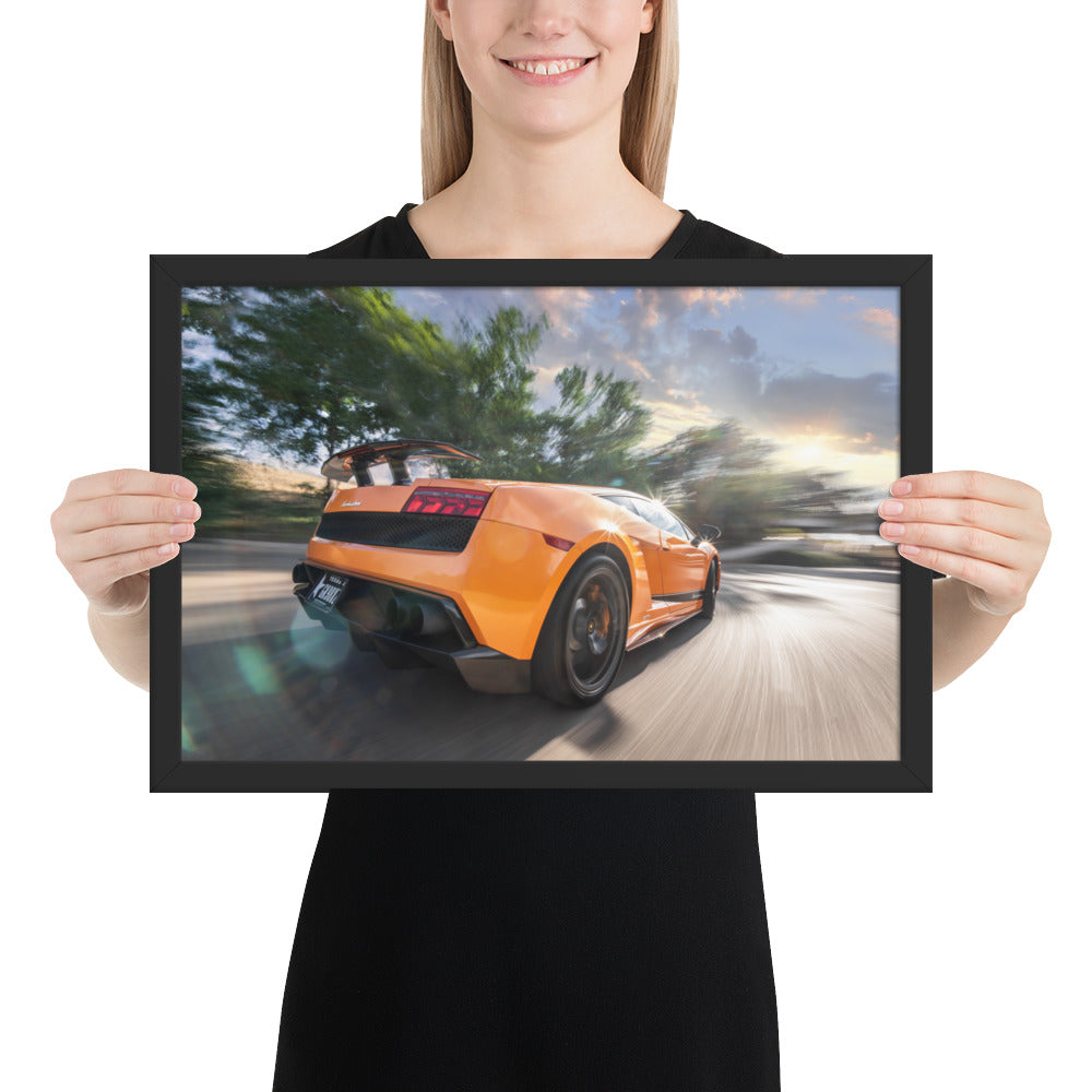 Lamborghini Gallardo Race Framed Luster