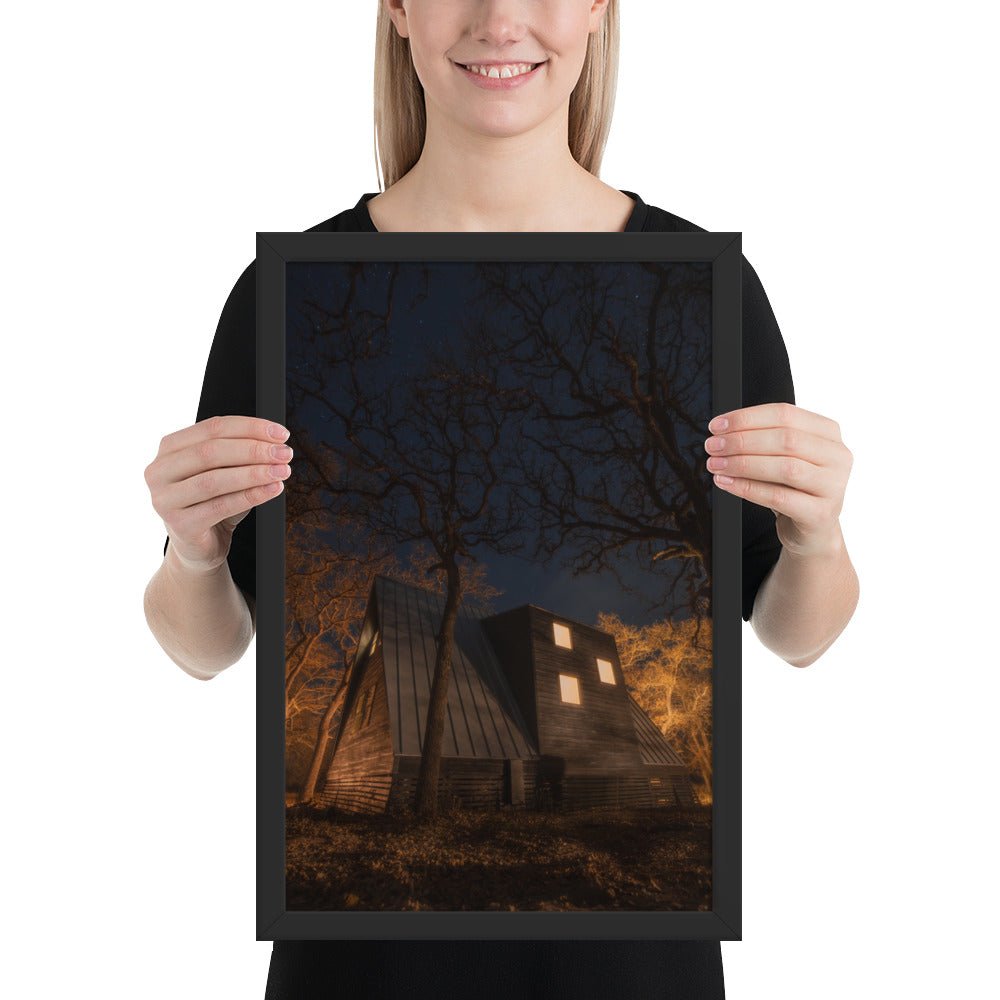 Cabin in the Woods Framed Luster