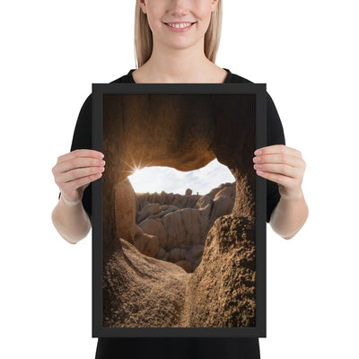 Joshua Tree Heart Cave Framed Luster