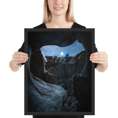 Joshua Tree Cave Framed Luster