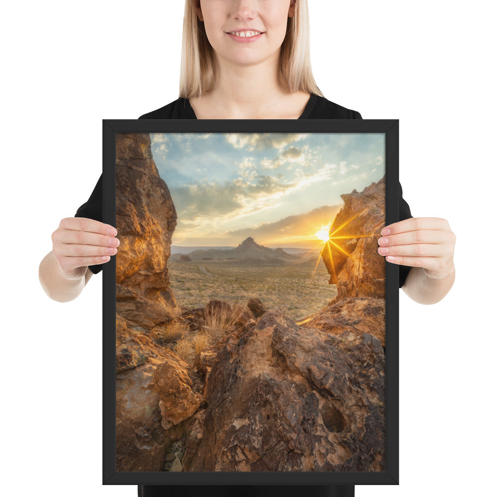 Big Bend Sunset Framed Luster