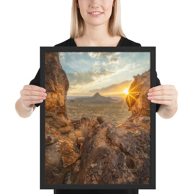Big Bend Sunset Framed Luster