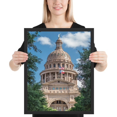 Texas State Capitol Framed Luster