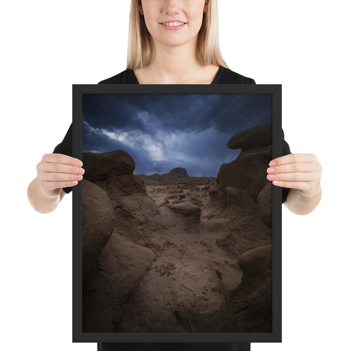 Goblin Valley Storm Framed Luster