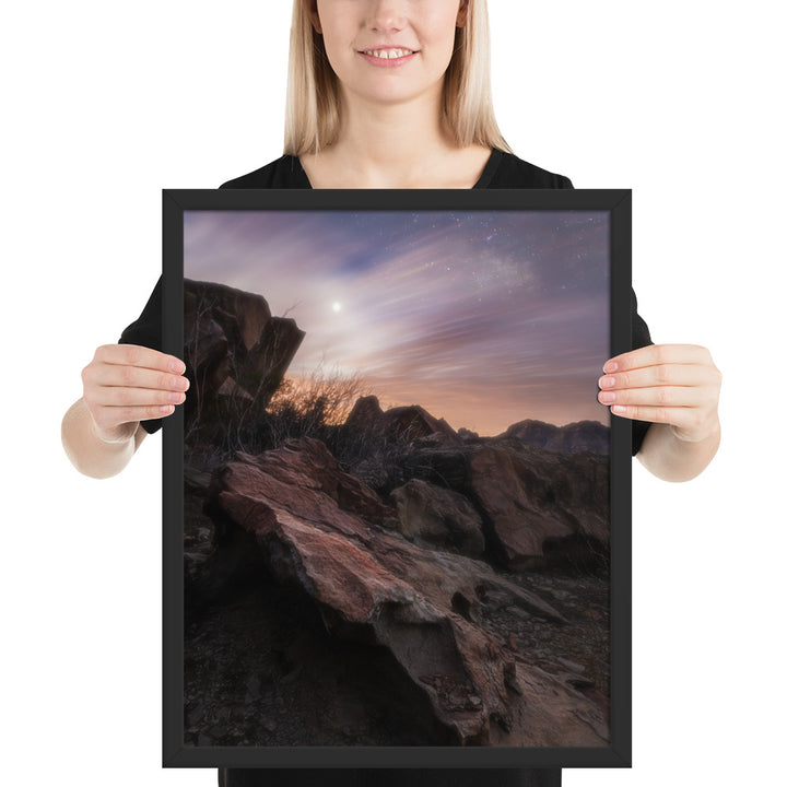 Big Bend Cloudy Twilight Framed Luster