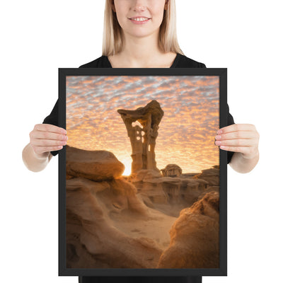 Alien Throne Sunset Framed Luster