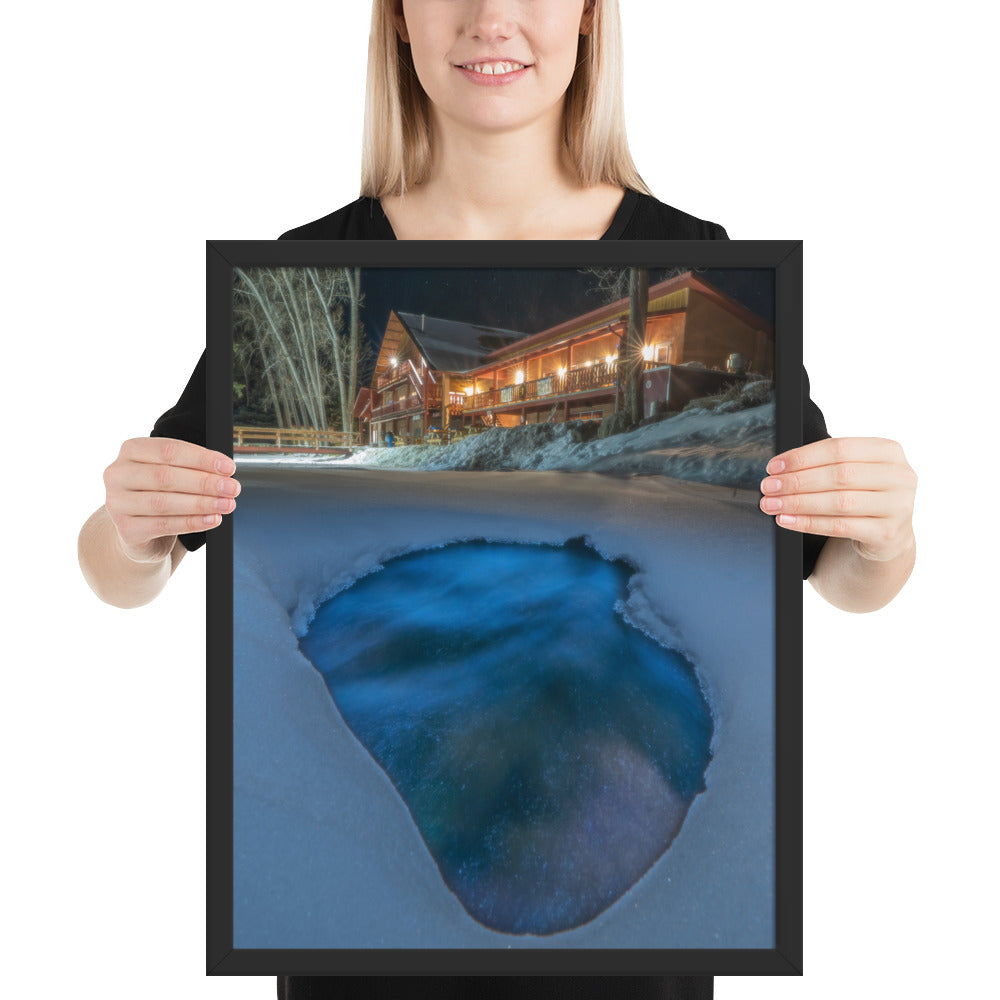 Sipapu Lodge Night Framed Luster
