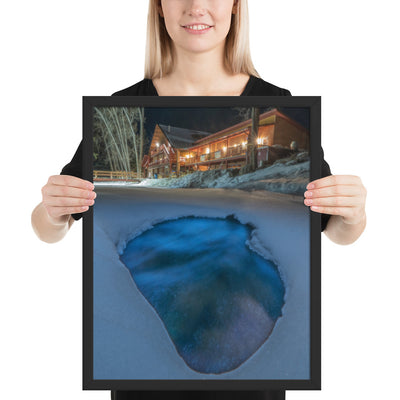 Sipapu Lodge Night Framed Luster
