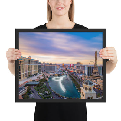 Cosmo Las Vegas Sunset Framed Luster