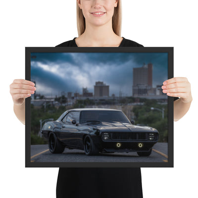 1969 Camaro Dusk Framed Luster