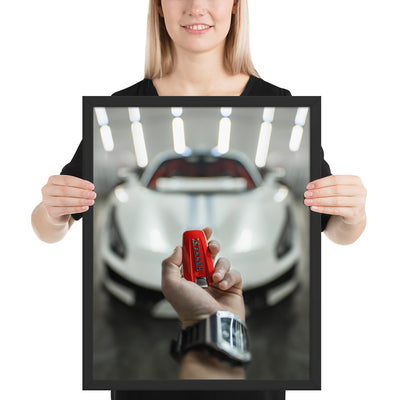Ferrari 488 Pista Key Framed Luster