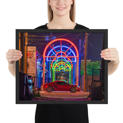 Lotus Elise Night Framed Luster