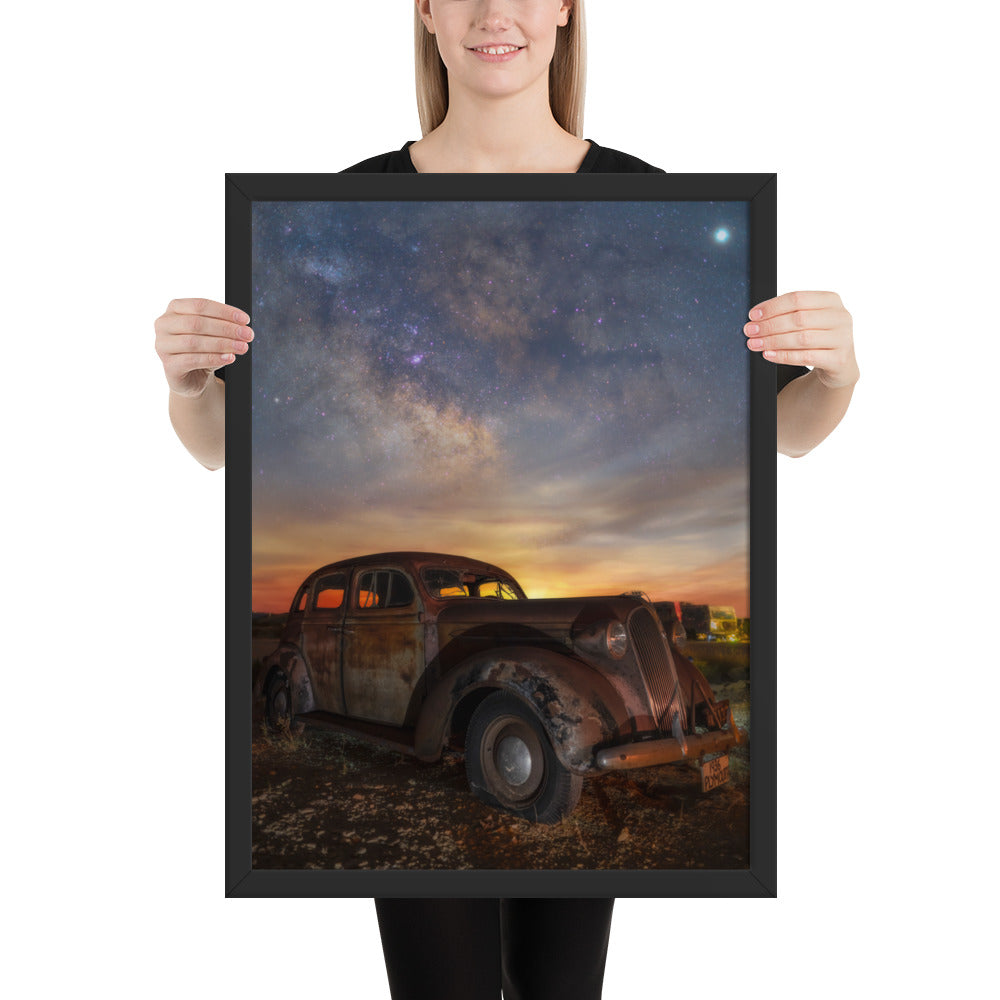 Terlingua Plymouth Framed Luster