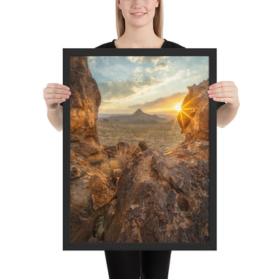 Big Bend Sunset Framed Luster