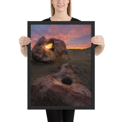 Big Bend Mortar Sunrise Framed Luster