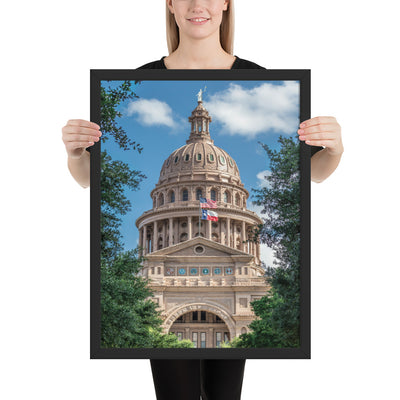 Texas State Capitol Framed Luster