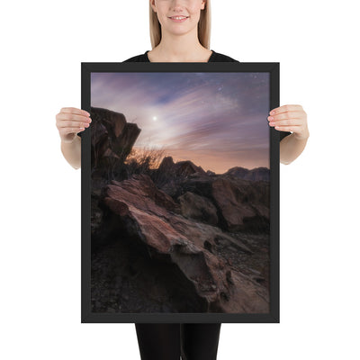 Big Bend Cloudy Twilight Framed Luster