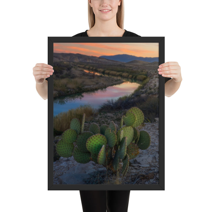 Rio Grande Sunset Framed Luster