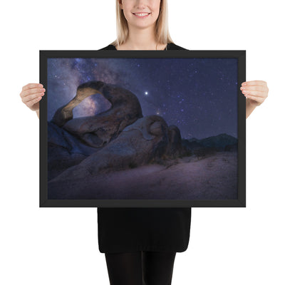 Mobius Arch Night Framed Luster