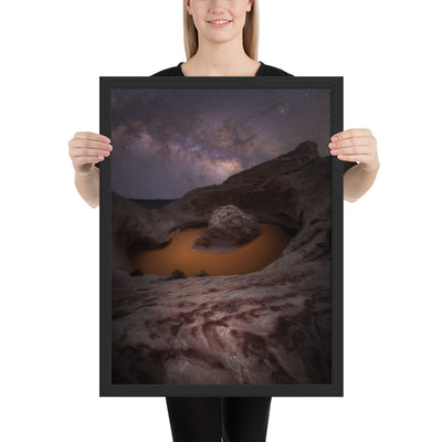 Cosmic Ashtray Night Framed Luster
