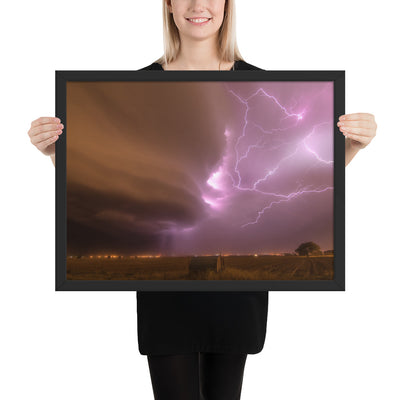 Dust Storm Supercell Framed Luster