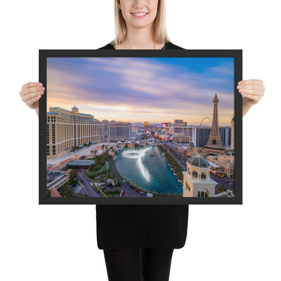 Cosmo Las Vegas Sunset Framed Luster