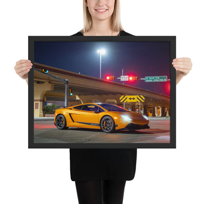 Lamborghini Gallardo Night Framed Luster