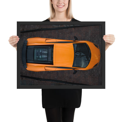 Lamborghini Gallardo Aerial Framed Luster