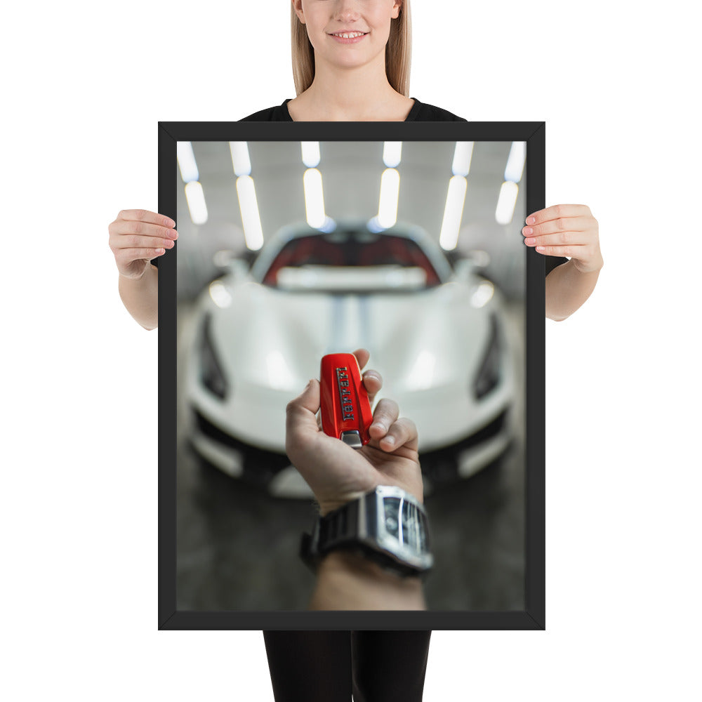 Ferrari 488 Pista Key Framed Luster