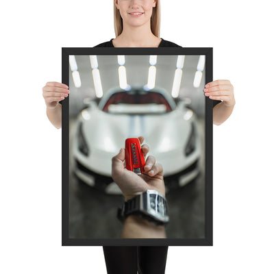 Ferrari 488 Pista Key Framed Luster