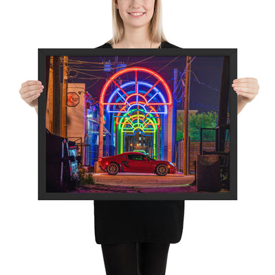 Lotus Elise Night Framed Luster