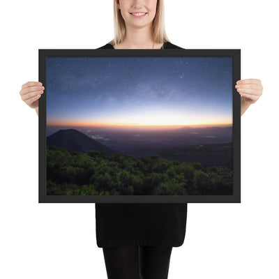 Izalco Volcano Framed Luster