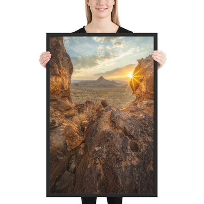 Big Bend Sunset Framed Luster