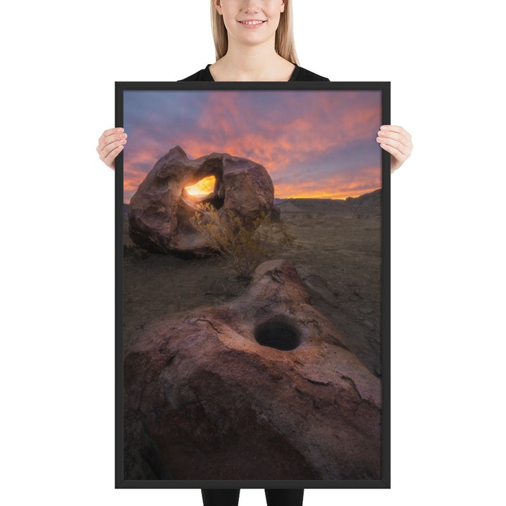 Big Bend Mortar Sunrise Framed Luster